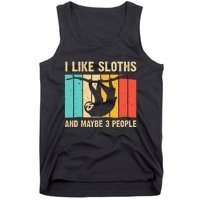 Funny Sloth Design For Sloth Lover  Introvert Tank Top