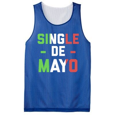 Funny Single De Mayo Joke Cinco De O Mexican Flag Cute Gift Mesh Reversible Basketball Jersey Tank