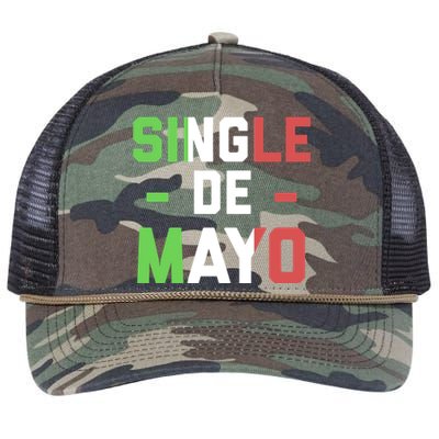 Funny Single De Mayo Joke Cinco De O Mexican Flag Cute Gift Retro Rope Trucker Hat Cap