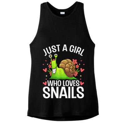 Funny Snail Design For Snail Lover Ladies PosiCharge Tri-Blend Wicking Tank