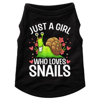 Funny Snail Design For Snail Lover Doggie Tank