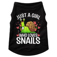 Funny Snail Design For Snail Lover Doggie Tank