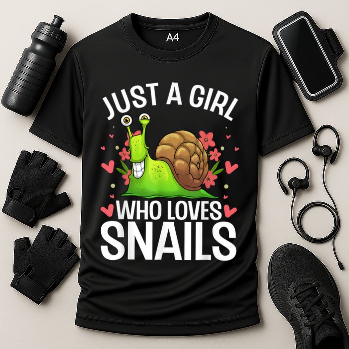 Funny Snail Design For Snail Lover Performance Shirt