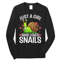 Funny Snail Design For Snail Lover Long Sleeve Shirt