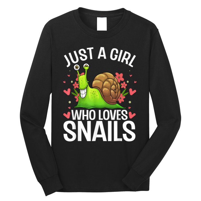 Funny Snail Design For Snail Lover Long Sleeve Shirt