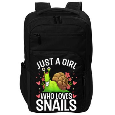 Funny Snail Design For Snail Lover Impact Tech Backpack