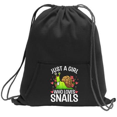 Funny Snail Design For Snail Lover Sweatshirt Cinch Pack Bag