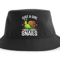 Funny Snail Design For Snail Lover Sustainable Bucket Hat