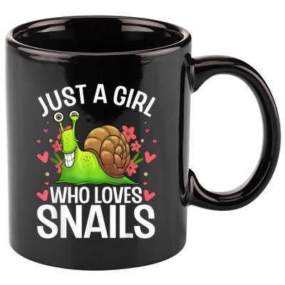 Funny Snail Design For Snail Lover 11oz C Handle Ceramic Mug