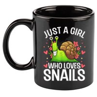 Funny Snail Design For Snail Lover 11oz C Handle Ceramic Mug