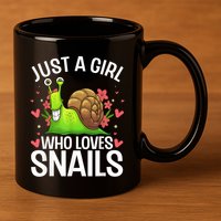 Funny Snail Design For Snail Lover 11oz C Handle Ceramic Mug