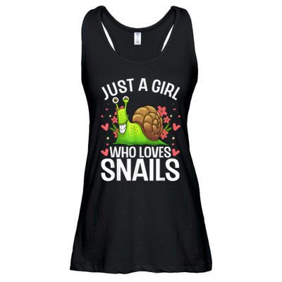 Funny Snail Design For Snail Lover Ladies Essential Flowy Tank