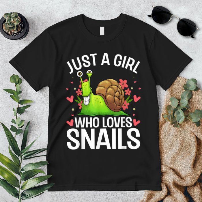 Funny Snail Design For Snail Lover Premium T-Shirt