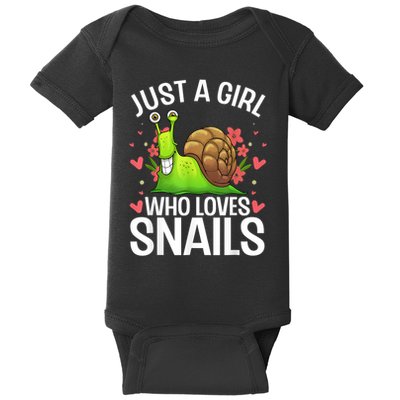Funny Snail Design For Snail Lover Baby Bodysuit