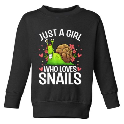Funny Snail Design For Snail Lover Toddler Sweatshirt