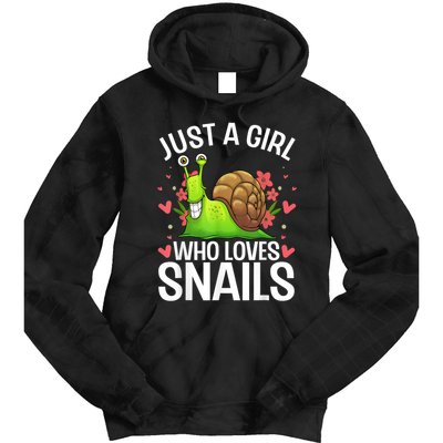 Funny Snail Design For Snail Lover Tie Dye Hoodie