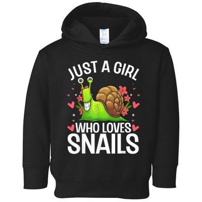 Funny Snail Design For Snail Lover Toddler Hoodie