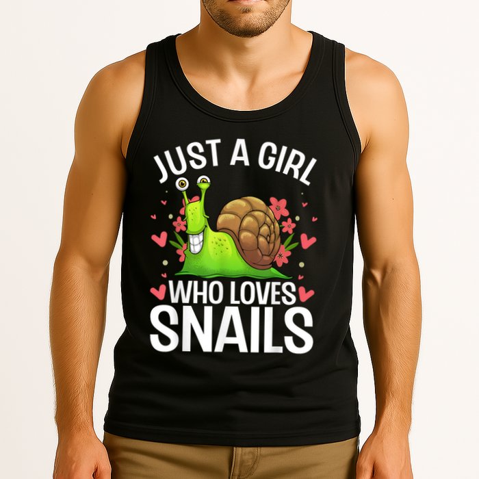 Funny Snail Design For Snail Lover Tank Top