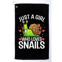 Funny Snail Design For Snail Lover Golf Towel
