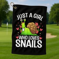 Funny Snail Design For Snail Lover Golf Towel