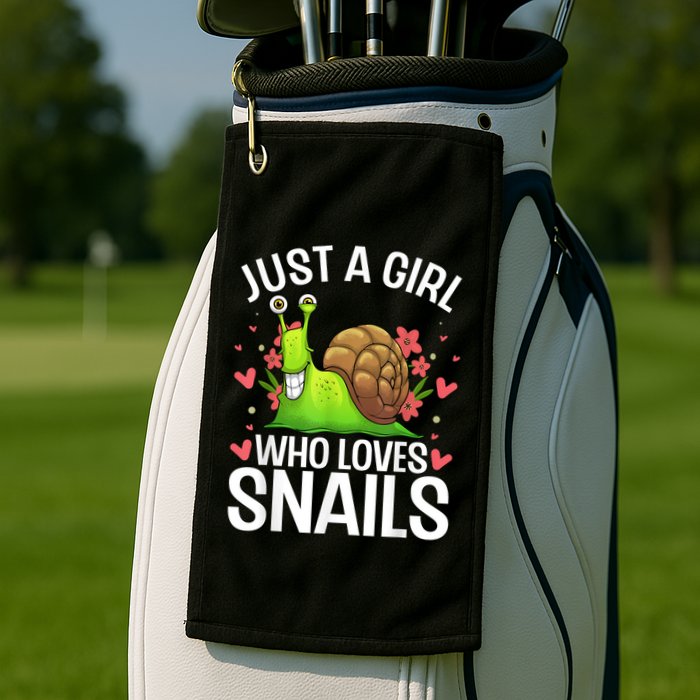 Funny Snail Design For Snail Lover Golf Towel
