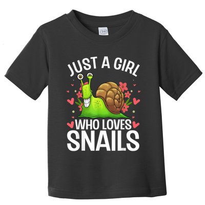 Funny Snail Design For Snail Lover Toddler T-Shirt