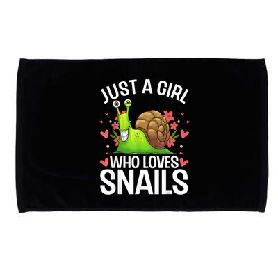 Funny Snail Design For Snail Lover Microfiber Hand Towel
