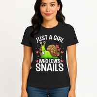 Funny Snail Design For Snail Lover Womens T-Shirt
