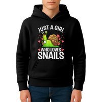 Funny Snail Design For Snail Lover Kids Hoodie