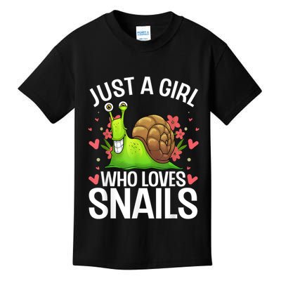 Funny Snail Design For Snail Lover Kids T-Shirt