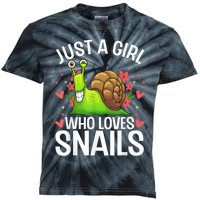 Funny Snail Design For Snail Lover Kids Tie-Dye T-Shirt