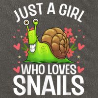 Funny Snail Design For Snail Lover Cotton Canvas Backpack