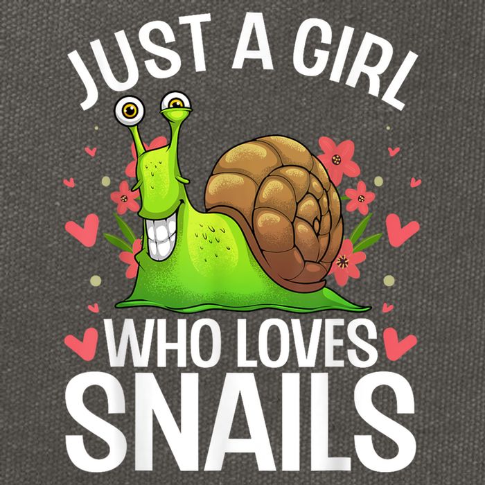 Funny Snail Design For Snail Lover Cotton Canvas Backpack