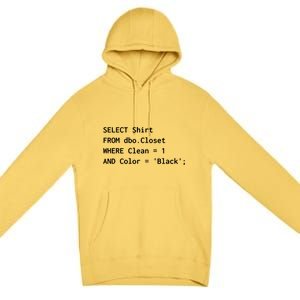 Funny SQL Design For Programmer Humor Programming Gift Premium Pullover Hoodie