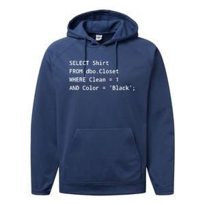 Funny SQL Design For Programmer Humor Programming Gift Performance Fleece Hoodie