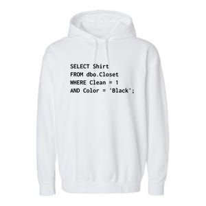 Funny SQL Design For Programmer Humor Programming Gift Garment-Dyed Fleece Hoodie