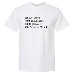 Funny SQL Design For Programmer Humor Programming Gift Garment-Dyed Heavyweight T-Shirt