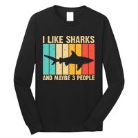 Funny Shark Design For Animal Shark Stuff Long Sleeve Shirt