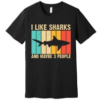 Funny Shark Design For Animal Shark Stuff Premium T-Shirt