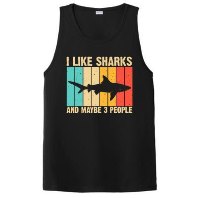 Funny Shark Design For Animal Shark Stuff PosiCharge Competitor Tank