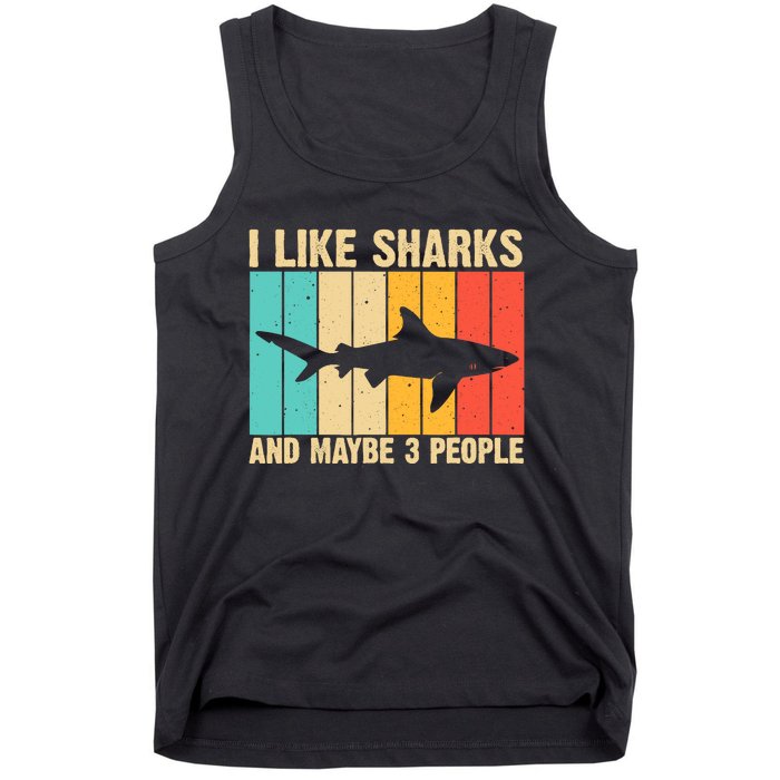 Funny Shark Design For Animal Shark Stuff Tank Top