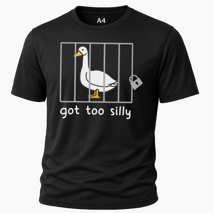 Funny Saying Duck Go To Silly Goose In Jail Cooling Performance Crew T-Shirt