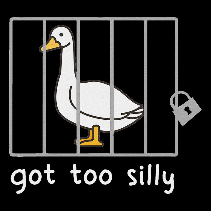 Funny Saying Duck Go To Silly Goose In Jail Cooling Performance Crew T-Shirt