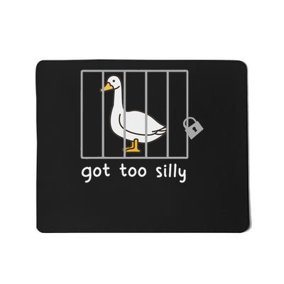 Funny Saying Duck Go To Silly Goose In Jail Mousepad