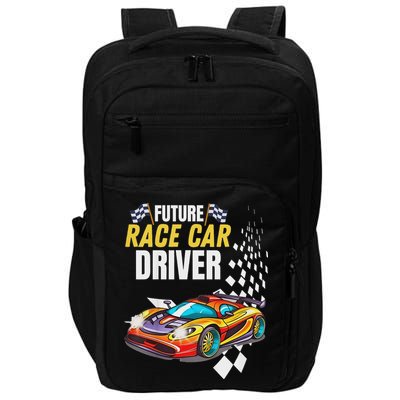 Funny Sarcastic Design Future Race Car Driver Impact Tech Backpack