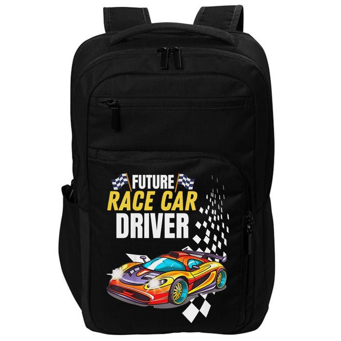 Funny Sarcastic Design Future Race Car Driver Impact Tech Backpack