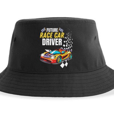 Funny Sarcastic Design Future Race Car Driver Sustainable Bucket Hat
