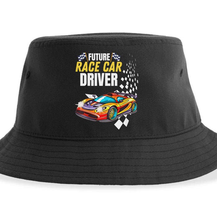 Funny Sarcastic Design Future Race Car Driver Sustainable Bucket Hat