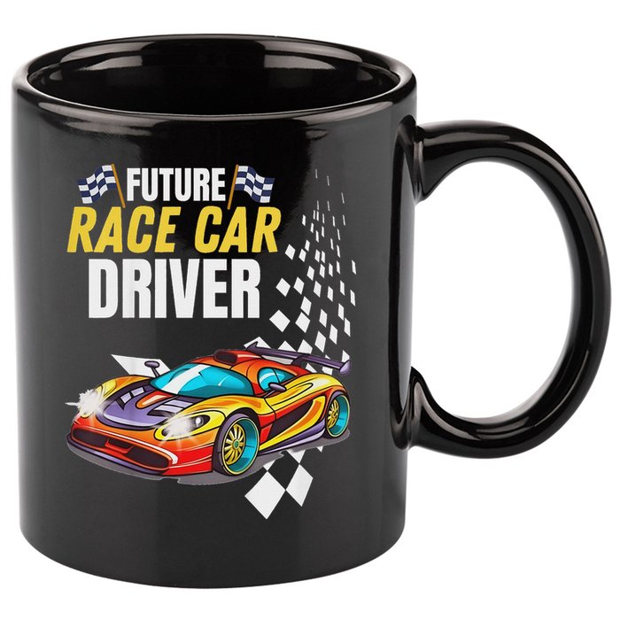 Funny Sarcastic Design Future Race Car Driver 11oz C Handle Ceramic Mug