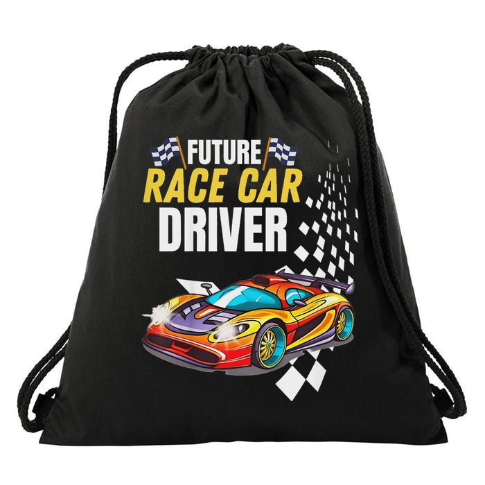 Funny Sarcastic Design Future Race Car Driver Drawstring Bag